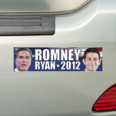 Romney -ライアン- 2012年 バンパーステッカー (車上)