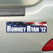Romney -ライアン- 2012年 バンパーステッカー (車上)