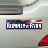 Romney -ライアン- 2012年 バンパーステッカー (車上)