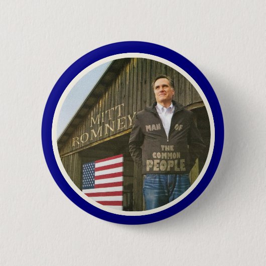 Romney: 人々の人 缶バッジ (正面)