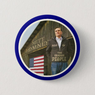Romney: 人々の人 缶バッジ
