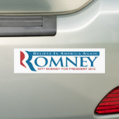 Romney: 再度信じて下さい バンパーステッカー (車上)