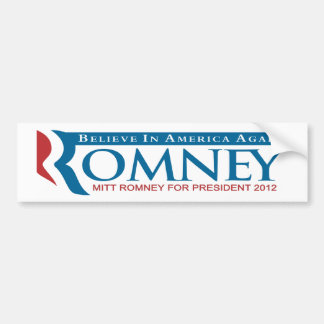 Romney: 再度信じて下さい バンパーステッカー