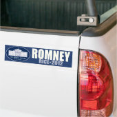 Romney -米- 2012年 バンパーステッカー (トラック上)