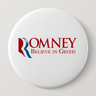 Romney -貪欲で信じて下さい 缶バッジ