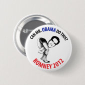 Romney 2012のユーモア 缶バッジ (正面&裏面)