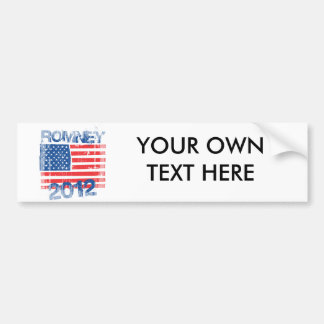 ROMNEY 2012の旗 バンパーステッカー