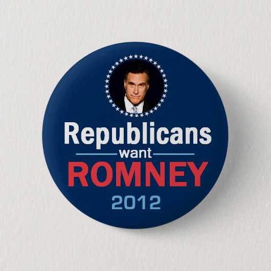 Romney 2012ボタン 缶バッジ (正面)