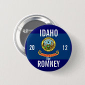 Romney 2012年のためのアイダホ 缶バッジ (正面&裏面)