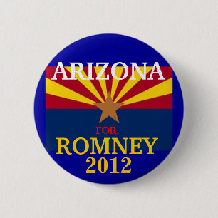 Romney 2012年のためのアリゾナ 缶バッジ