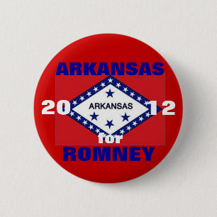 Romney 2012年のためのアーカンソー 缶バッジ