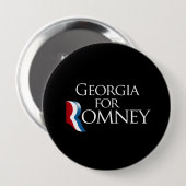 Romney 2012年のためのジョージア- .png 缶バッジ (正面&裏面)