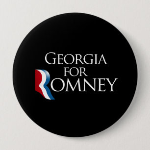 Romney 2012年のためのジョージア- .png 缶バッジ