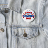 Romney 2012年のイリノイ 缶バッジ (インサイチュ)