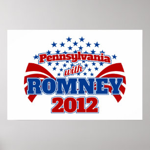 Romney 2012年のペンシルバニア ポスター