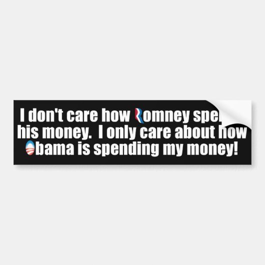 Romney - 2012年-オバマ反出費 バンパーステッカー (正面)