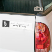 Romney 2012年 バンパーステッカー (トラック上)