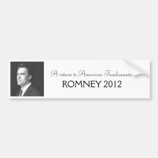 Romney 2012年 バンパーステッカー