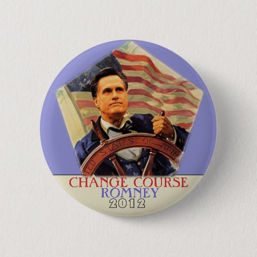 Romney 2012年 缶バッジ (正面)