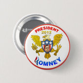 Romney 2012年 缶バッジ (正面&裏面)