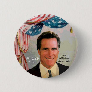 Romney 2012年 缶バッジ