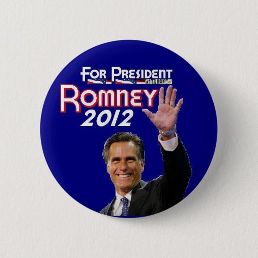 Romney 2012年 缶バッジ (正面)