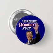 Romney 2012年 缶バッジ (正面&裏面)