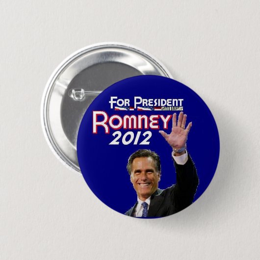 Romney 2012年 缶バッジ (正面&裏面)