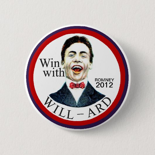 Romney 2012年 缶バッジ (正面)