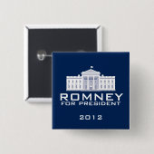 Romney 2012年 缶バッジ (正面&裏面)