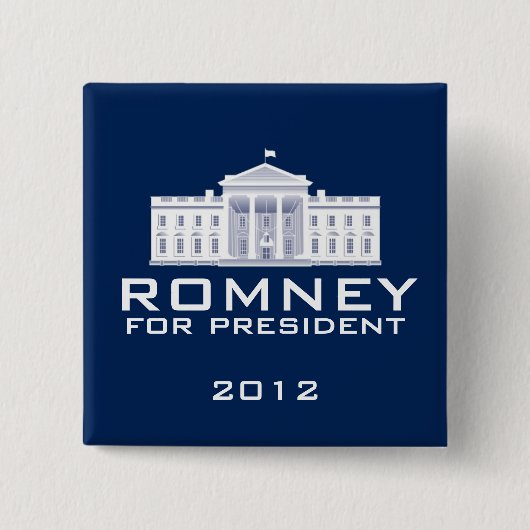 Romney 2012年 缶バッジ (正面)