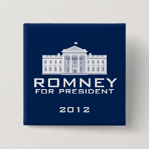 Romney 2012年 缶バッジ