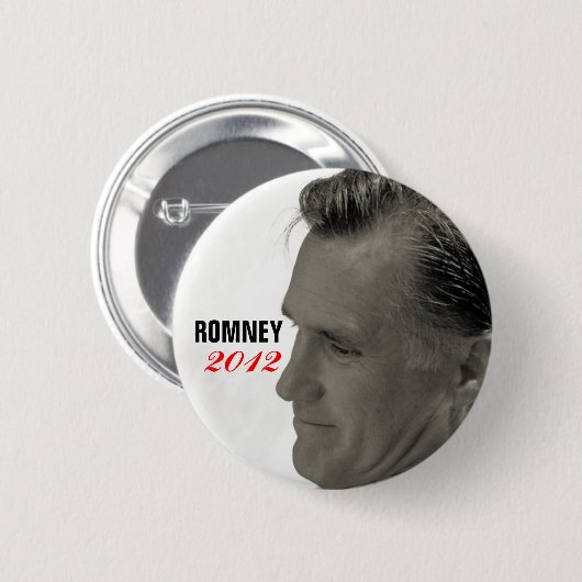 ROMNEY 2012年 缶バッジ (正面&裏面)
