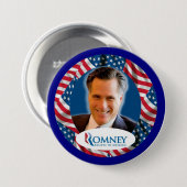 Romney 2012旗 缶バッジ (正面&裏面)