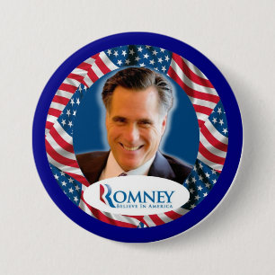Romney 2012旗 缶バッジ