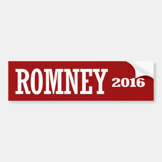 ROMNEY 2016年 バンパーステッカー (正面)