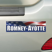 Romney - Ayotte - 2012年 バンパーステッカー (車上)