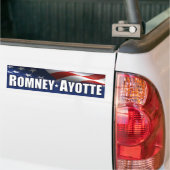 Romney - Ayotte - 2012年 バンパーステッカー (トラック上)