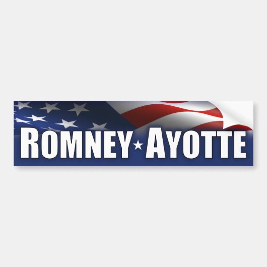 Romney - Ayotte - 2012年 バンパーステッカー (正面)
