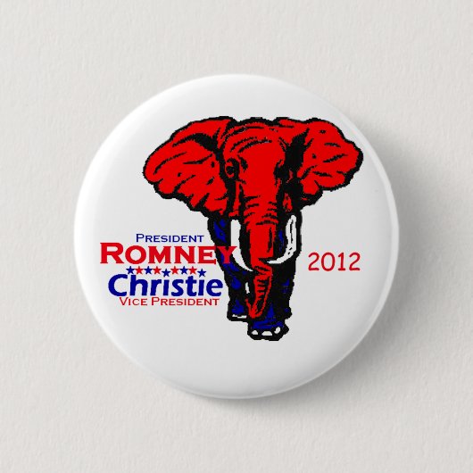 Romney Christie 缶バッジ (正面)