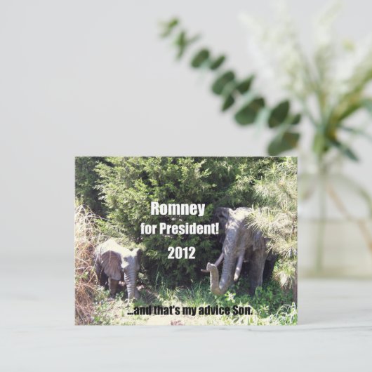 Romney for President - 2012 ポストカード (スタンド正面)