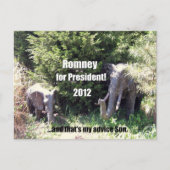 Romney for President - 2012 ポストカード (正面)