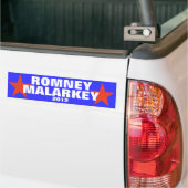 Romney Malarkey 2012のバンパーステッカー バンパーステッカー (トラック上)