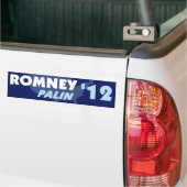 Romney Palin 2012のバンパーステッカー バンパーステッカー (トラック上)