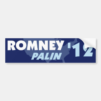 Romney Palin 2012のバンパーステッカー バンパーステッカー