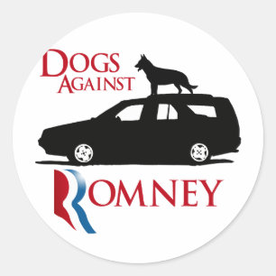 Romney - .pngに対する犬 ラウンドシール