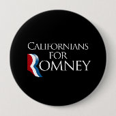Romney-.pngのためのカリフォルニア住民 缶バッジ (正面)