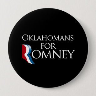 Romney - .pngのためのOklahomans 缶バッジ