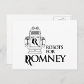 ROMNEY.png用ロボット ポストカード (正面/裏面)