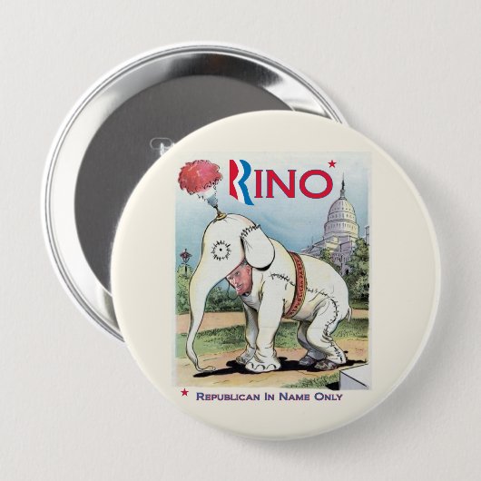 Romney Rino 缶バッジ (正面&裏面)
